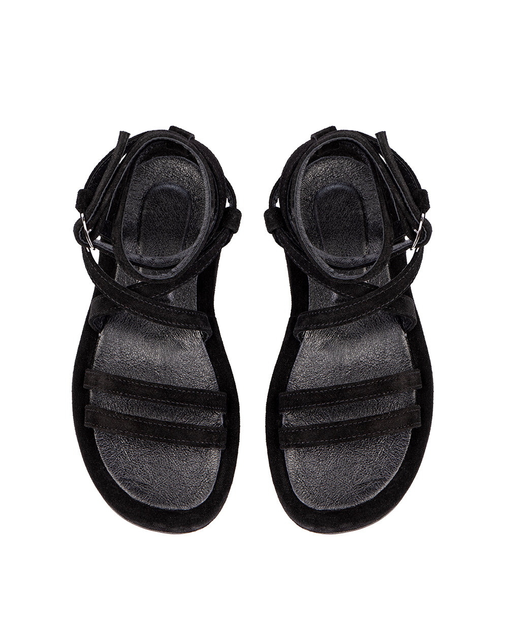 Black Suede Sandals