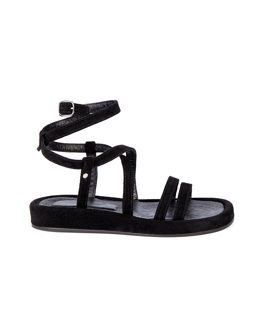 Black Suede Sandals