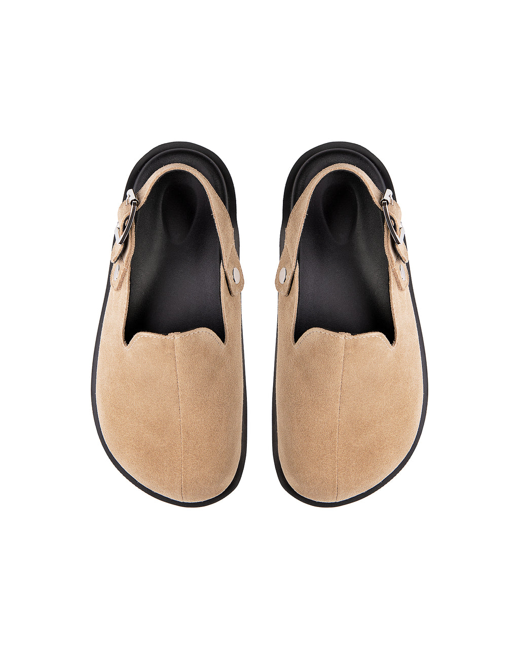 Beige Suede Slingback Shoes