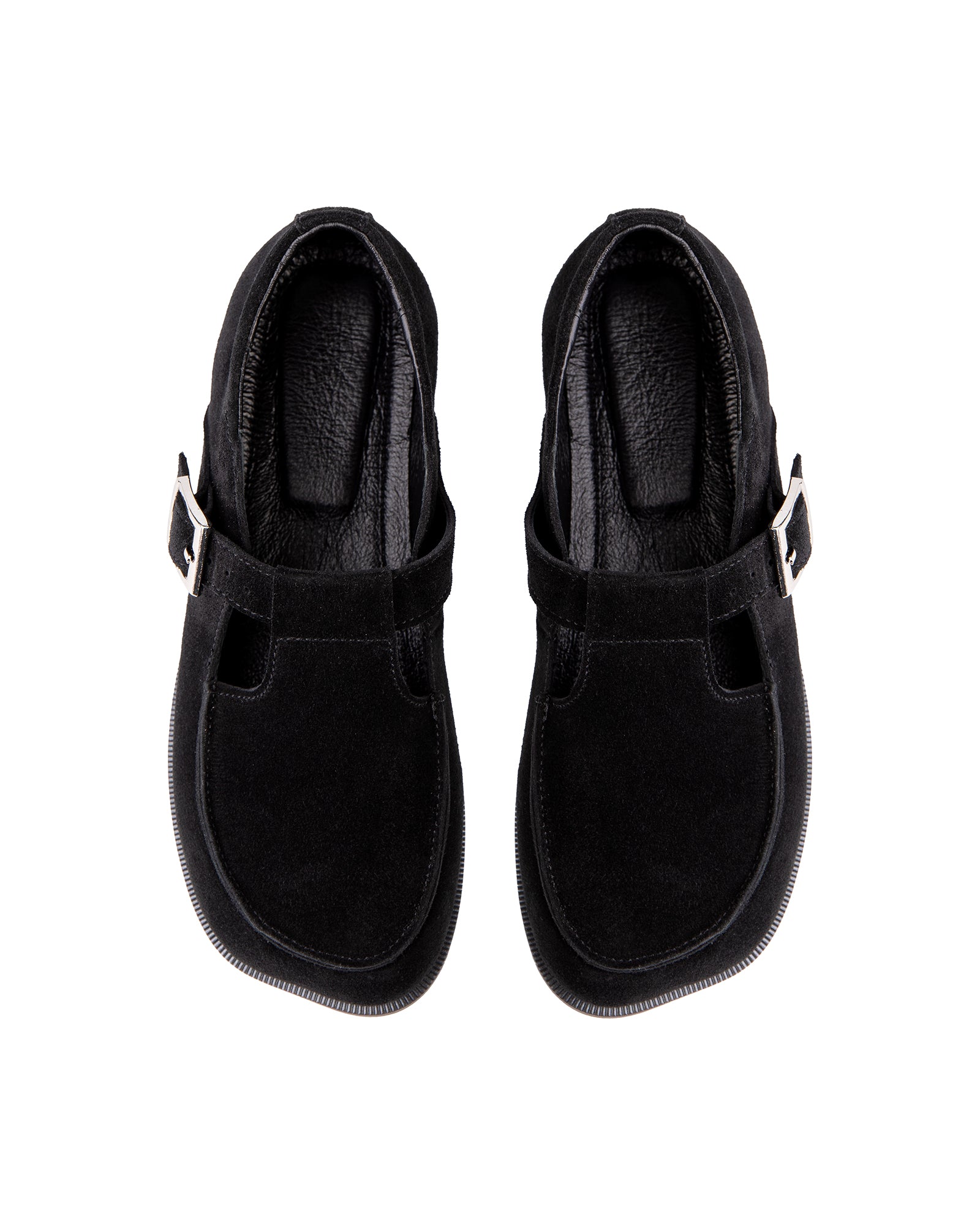 Black Suede Mary Jane