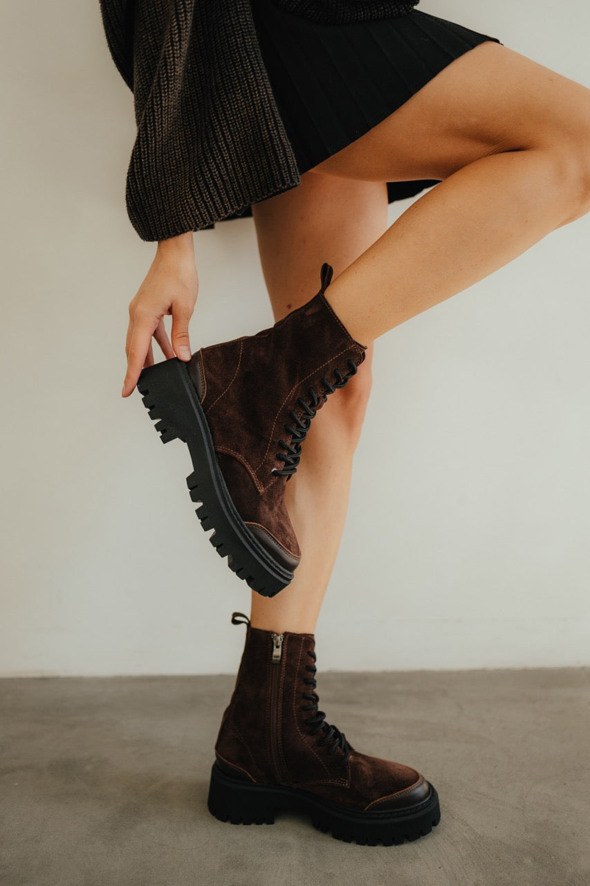 Brown Suede Boots