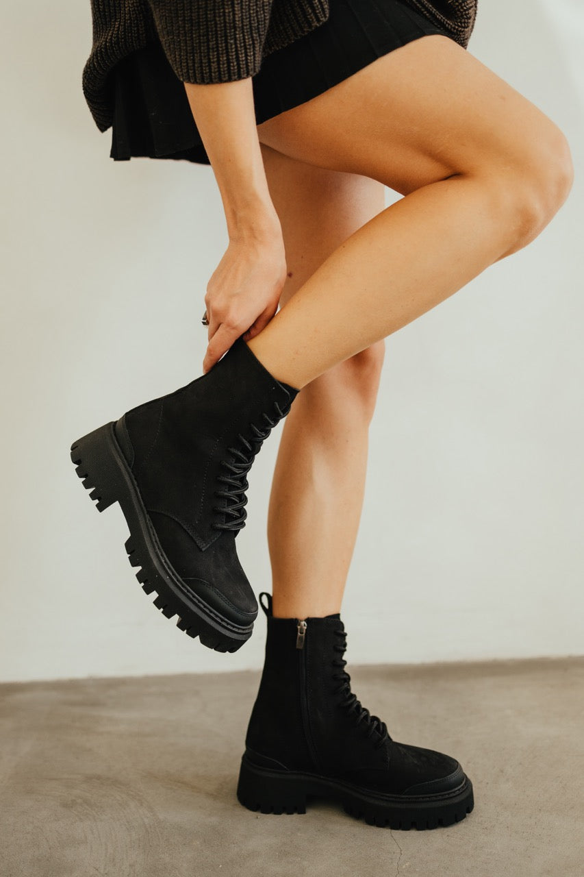 Black Suede Boots