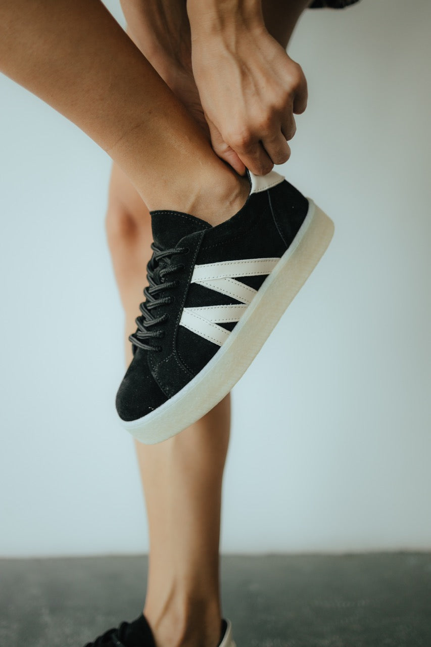 Black sneakers