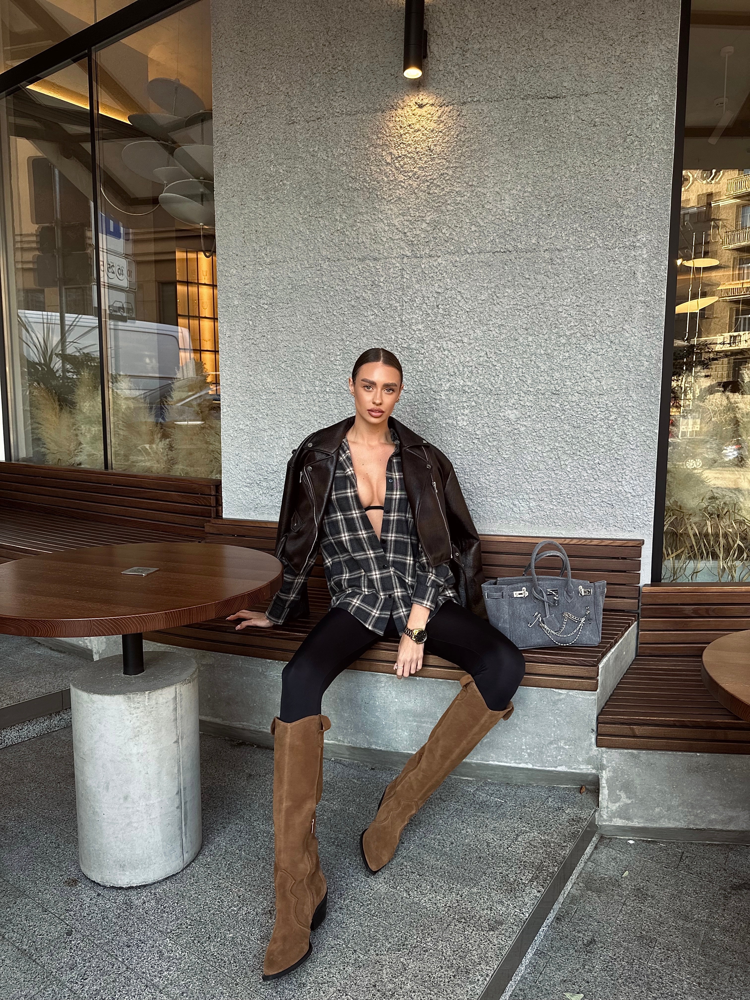 High cowboy boots