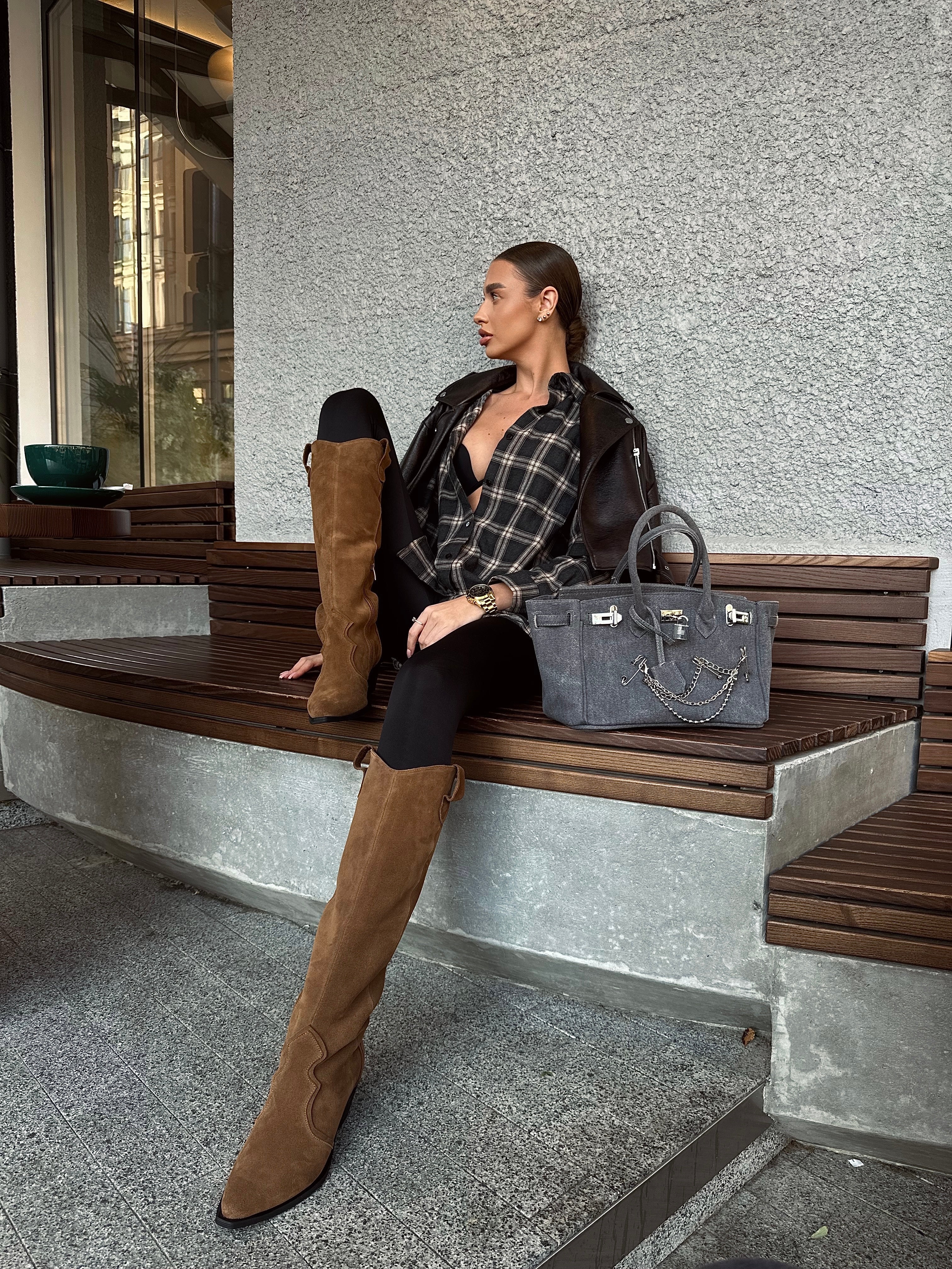 High cowboy boots