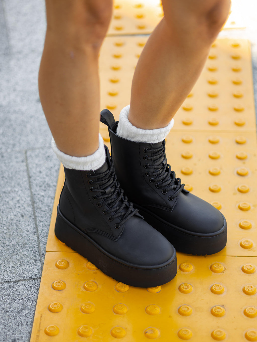 Black Boots with Chunky Sole