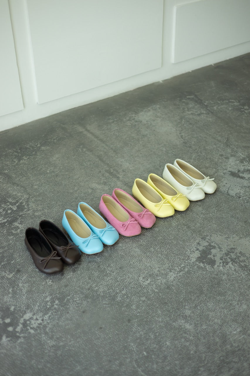 Wide fit ballet flats designed for natural foot comfort