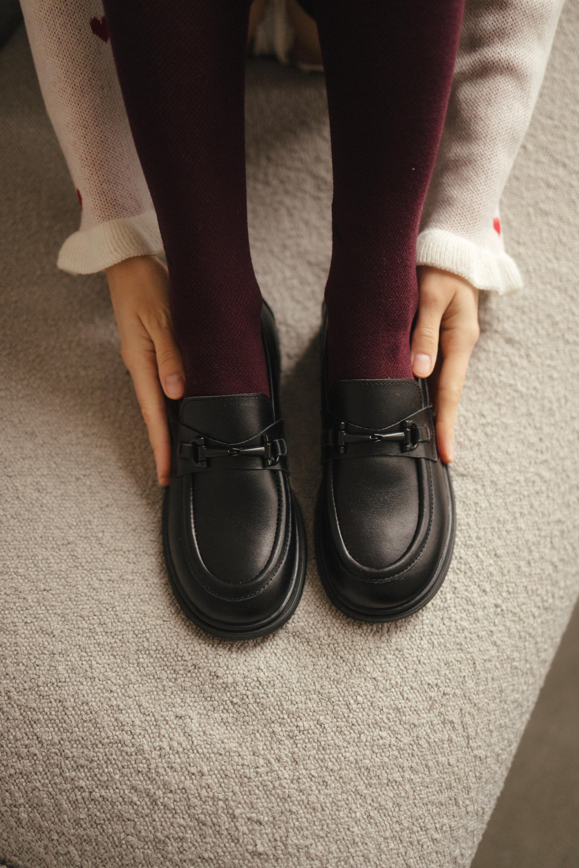 Leather Loafers with Heart